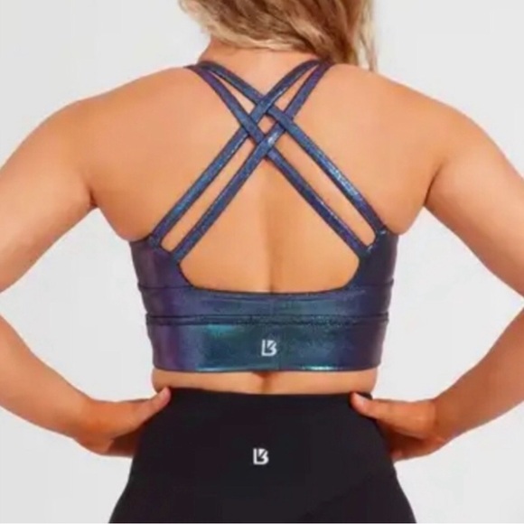 BuffBunny Rosa Sports Bra V2 in Mood Ring Holographic - Size M - Picture 2 of 9